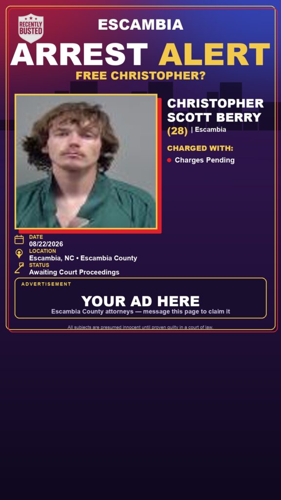 Arrest report - Christopher Scott Berry