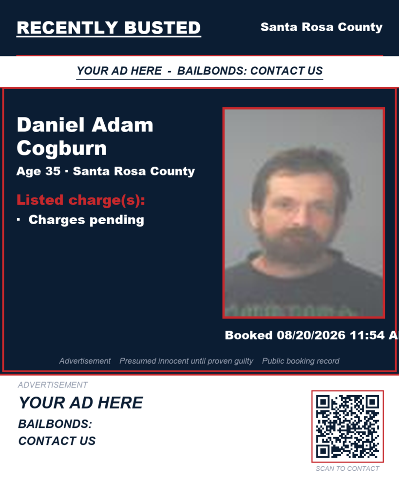 Arrest report — Daniel Adam Cogburn
