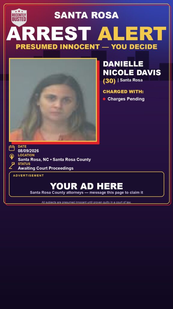 Arrest report — Danielle Nicole Davis