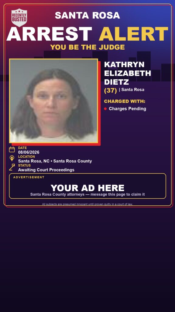 Arrest report — Kathryn Elizabeth Dietz