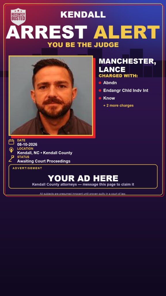 Arrest report — Manchester, Lance