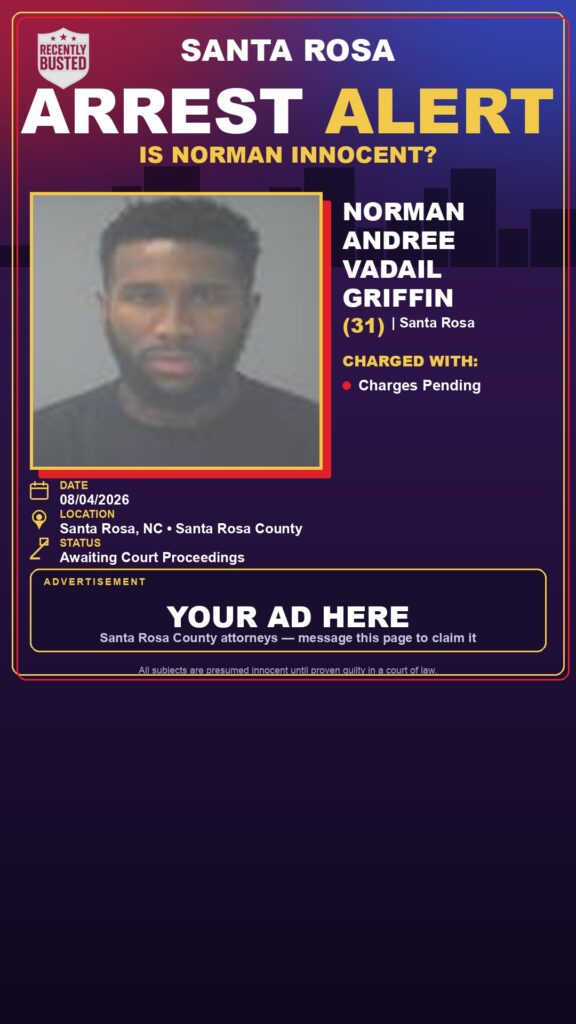 Arrest report — Norman Andree Vadail Griffin