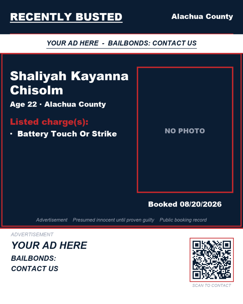 Arrest report — Shaliyah Kayanna Chisolm