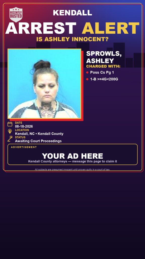 Arrest report — Sprowls, Ashley