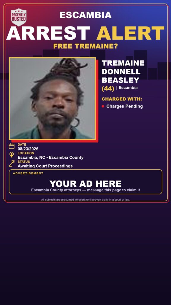Arrest report - Tremaine Donnell Beasley