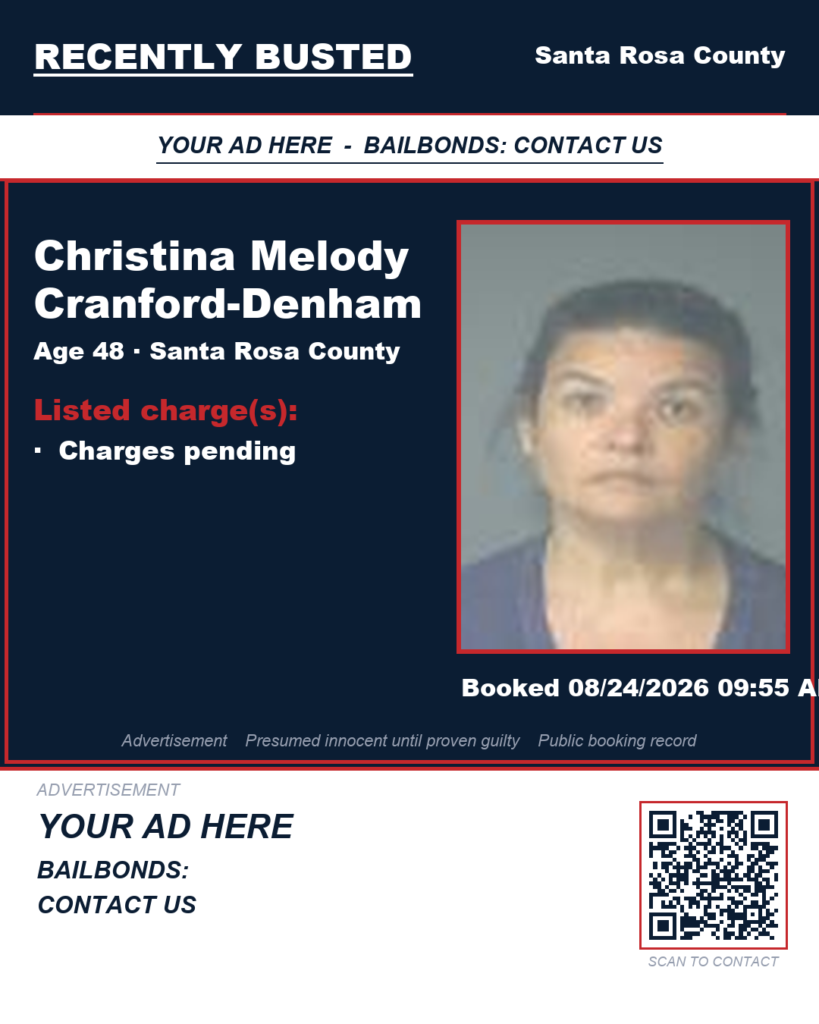 Arrest report — Christina Melody Cranford-Denham