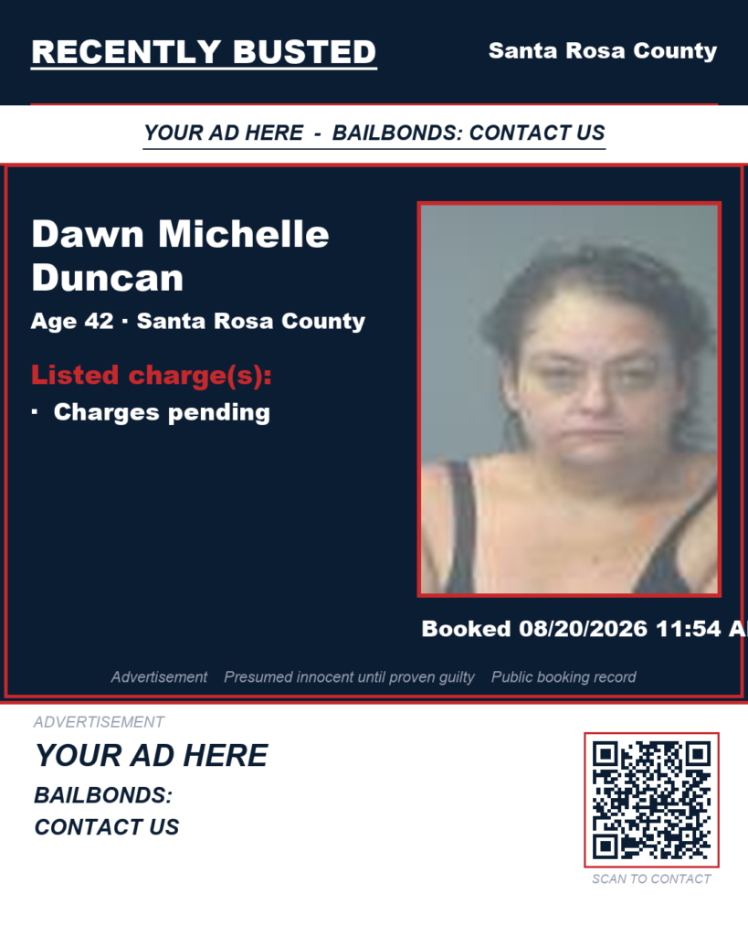 Arrest report — Dawn Michelle Duncan