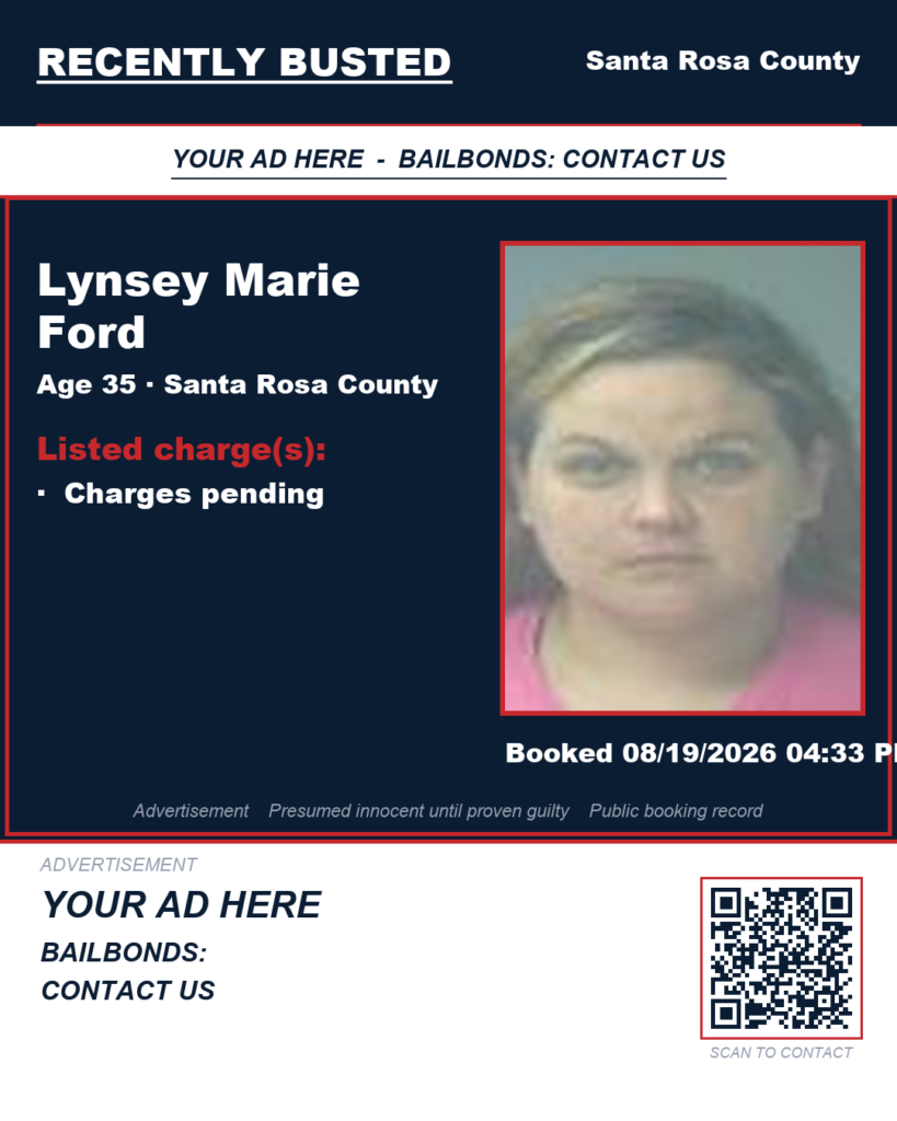 Arrest report — Lynsey Marie Ford
