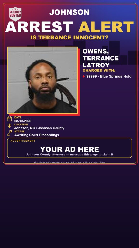 Arrest report — OWENS, TERRANCE LATROY