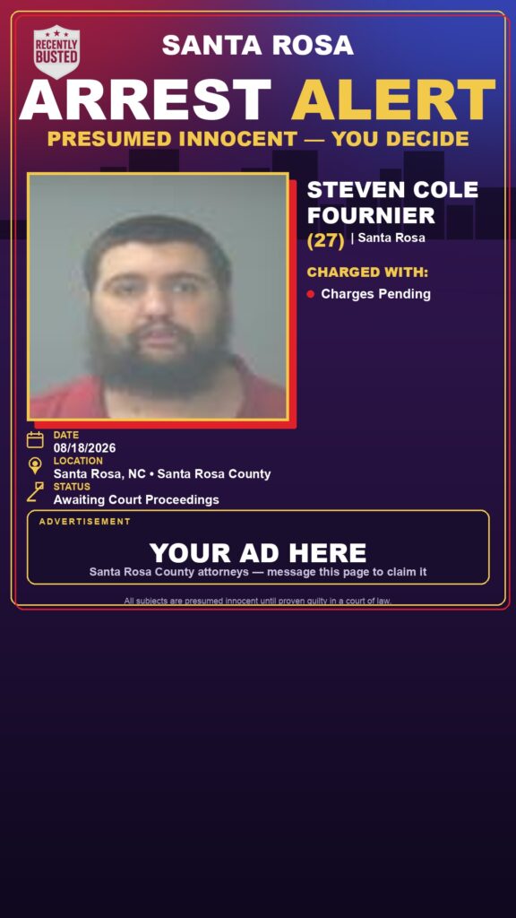 Arrest report — Steven Cole Fournier