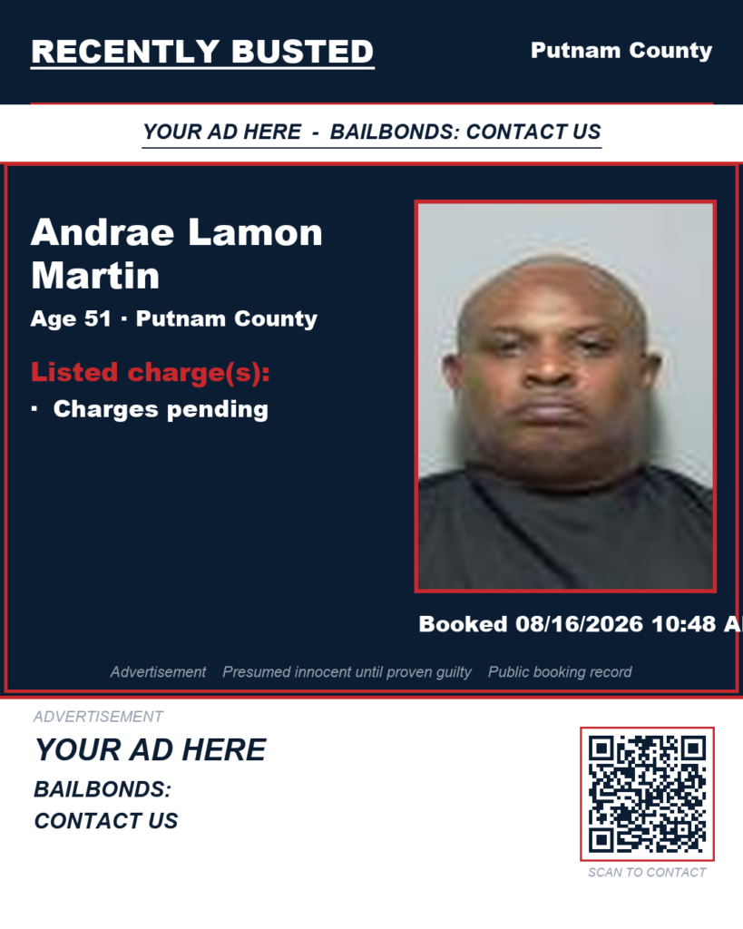 Arrest report - Andrae Lamon Martin