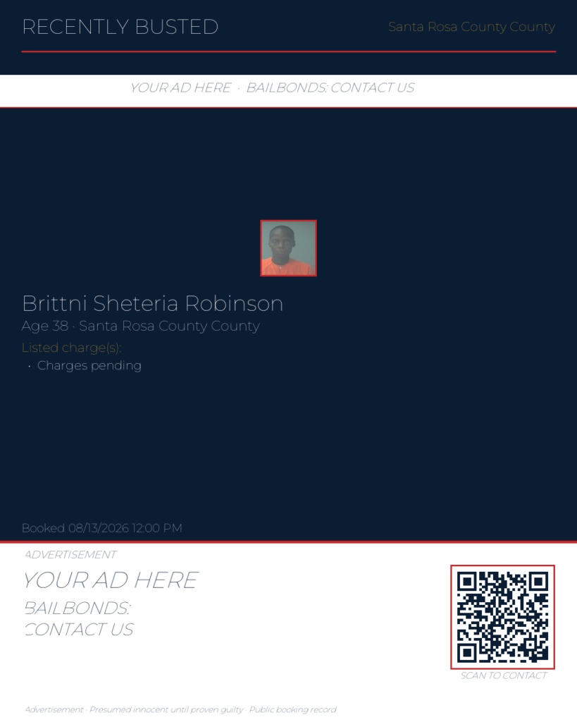 Arrest report - Brittni Sheteria Robinson