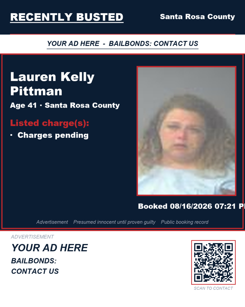 Arrest report - Lauren Kelly Pittman