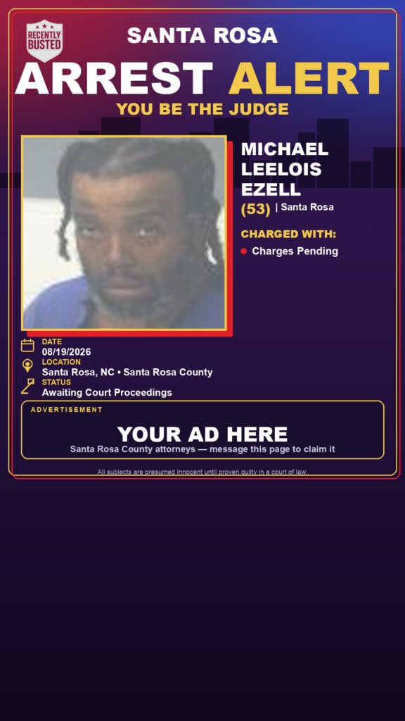 Arrest report — Michael Leelois Ezell