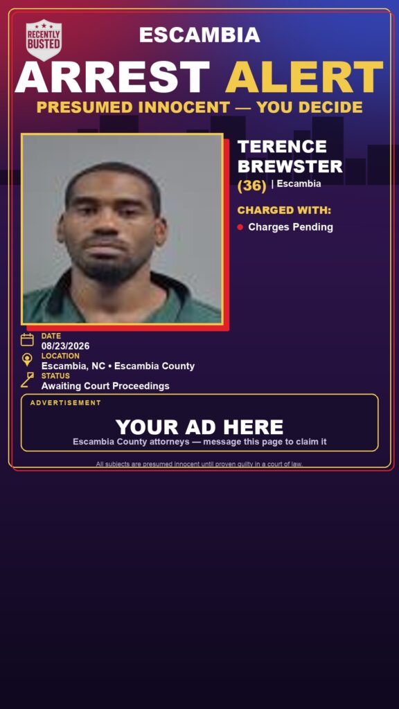 Arrest report - Terence Brewster