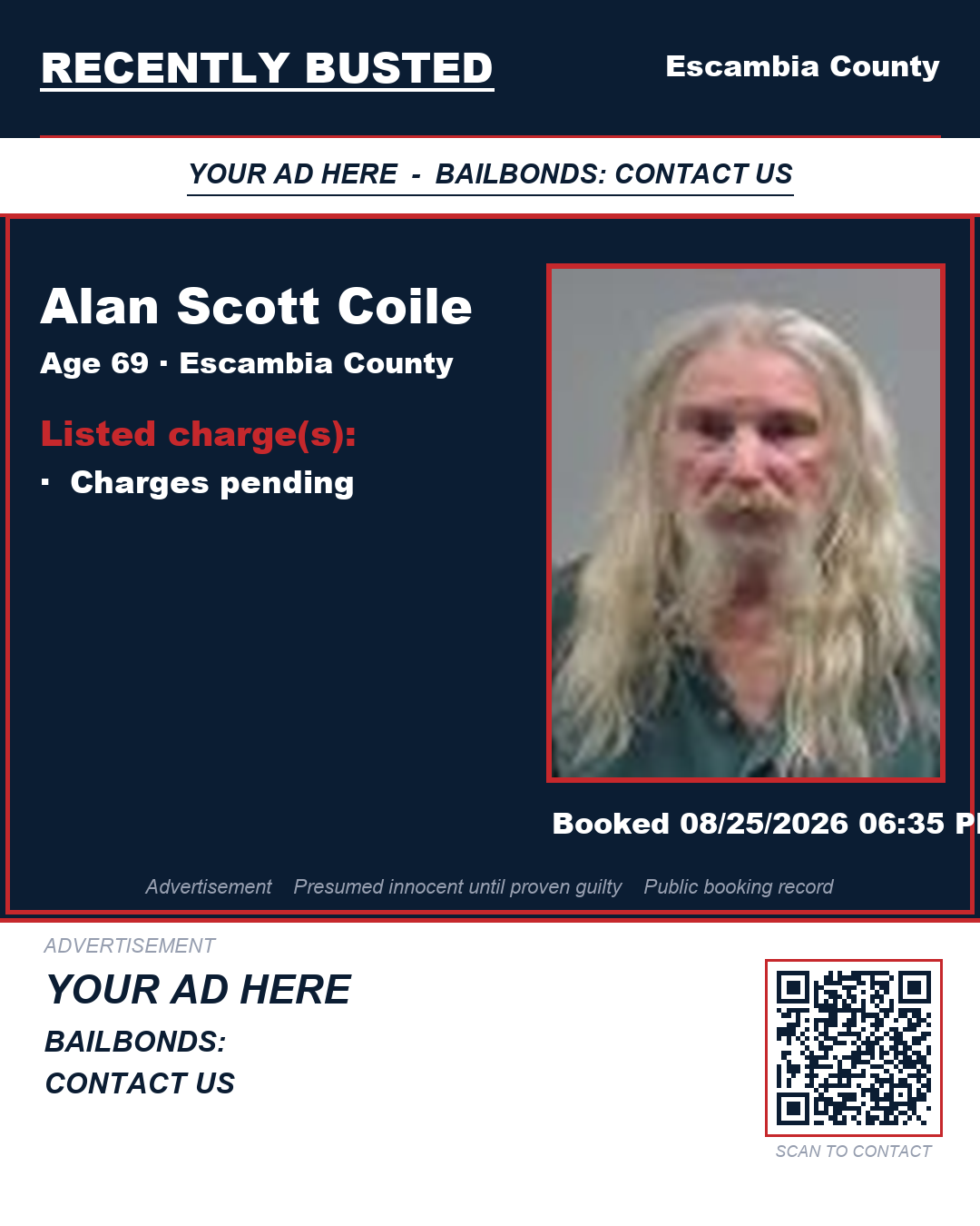 Arrest report - Alan Scott Coile
