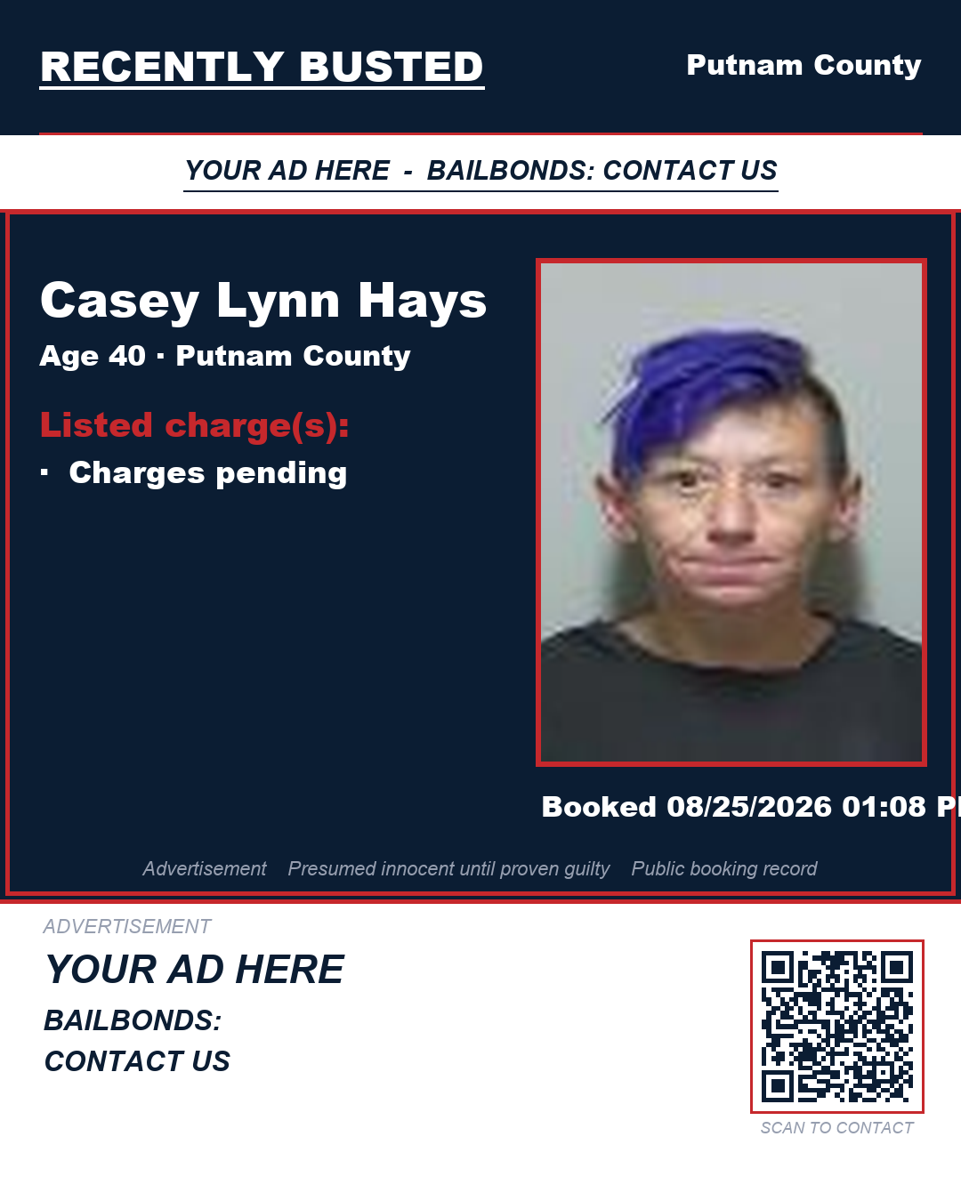 Arrest report - Casey Lynn Hays