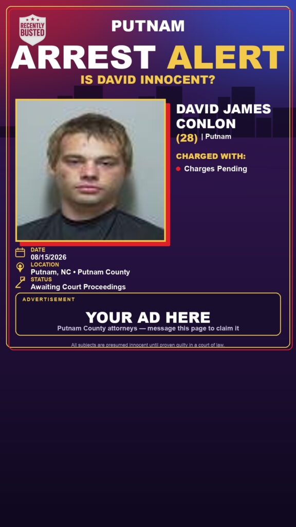 Arrest report - David James Conlon