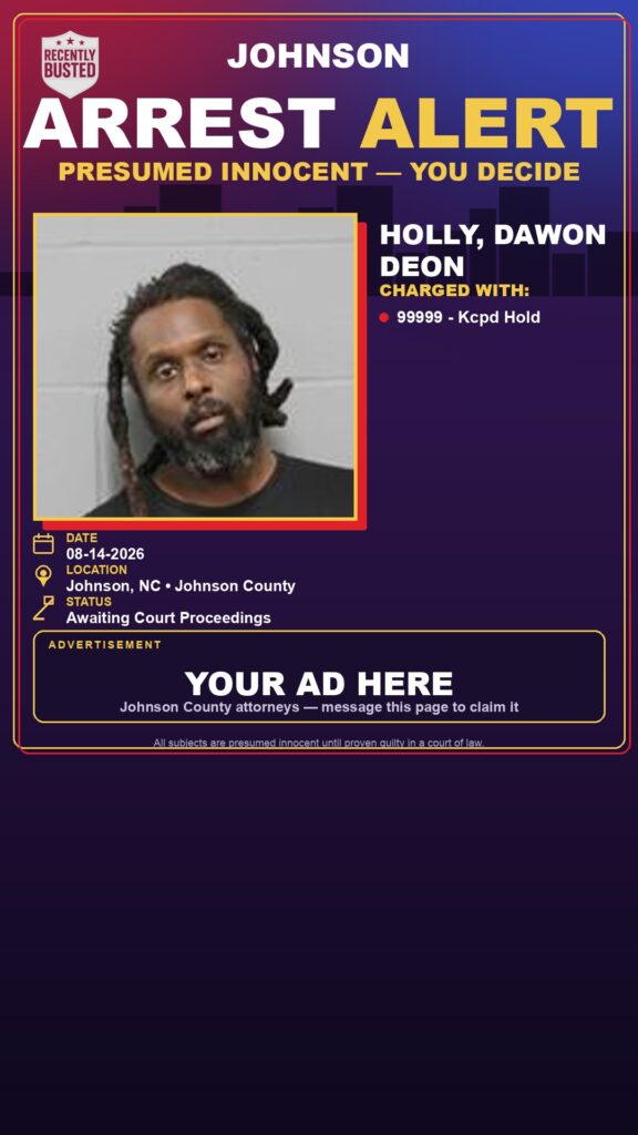 Arrest report — HOLLY, DAWON DEON