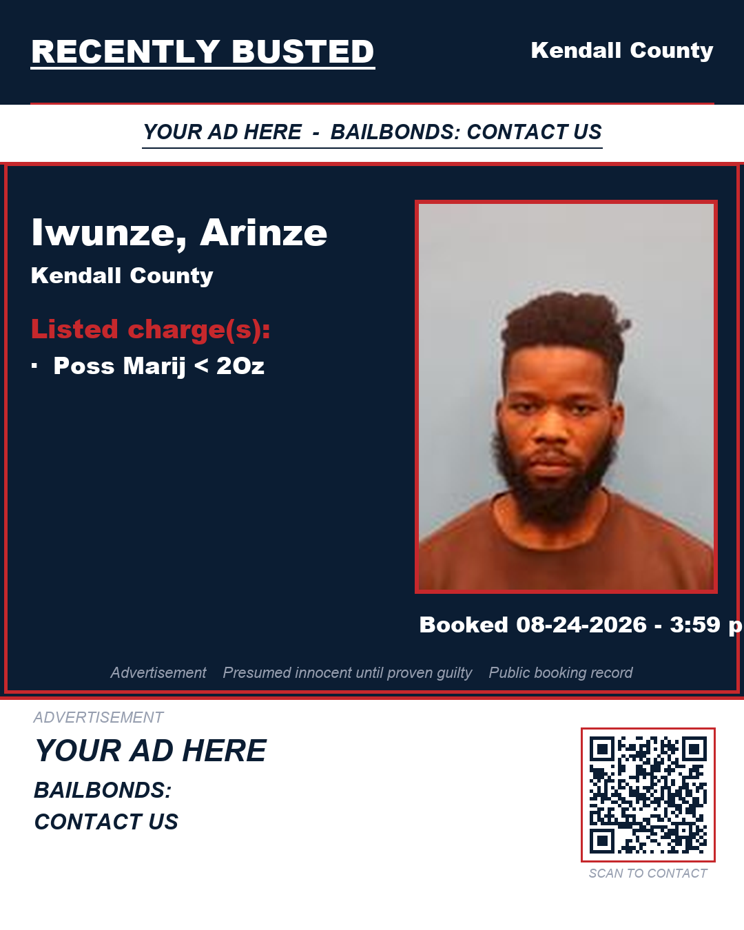 Arrest report - Iwunze, Arinze