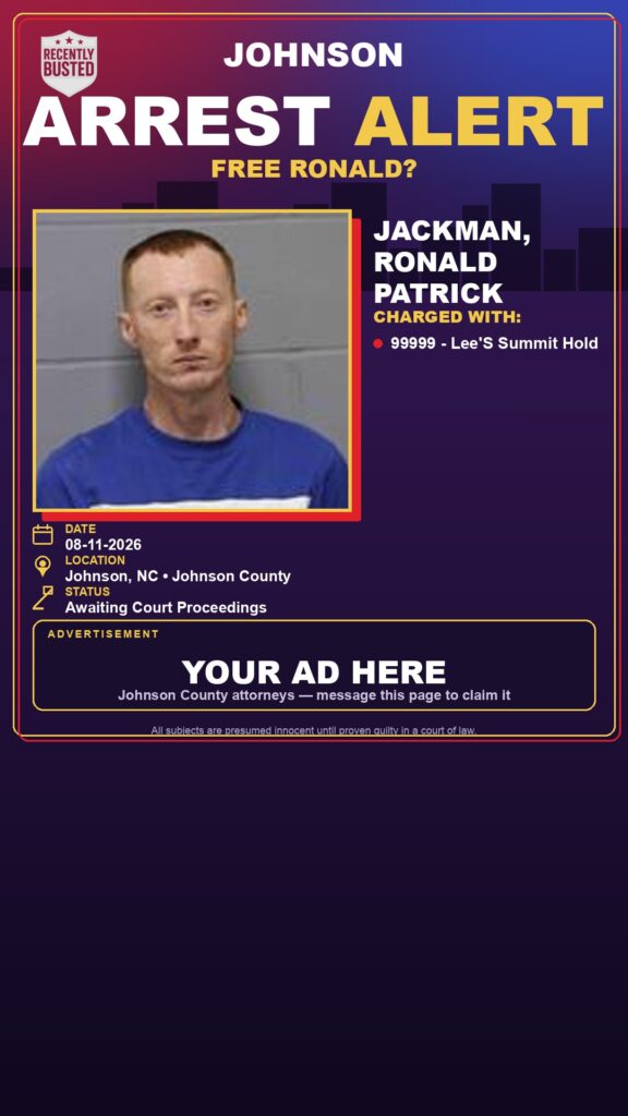 Arrest report — JACKMAN, RONALD PATRICK