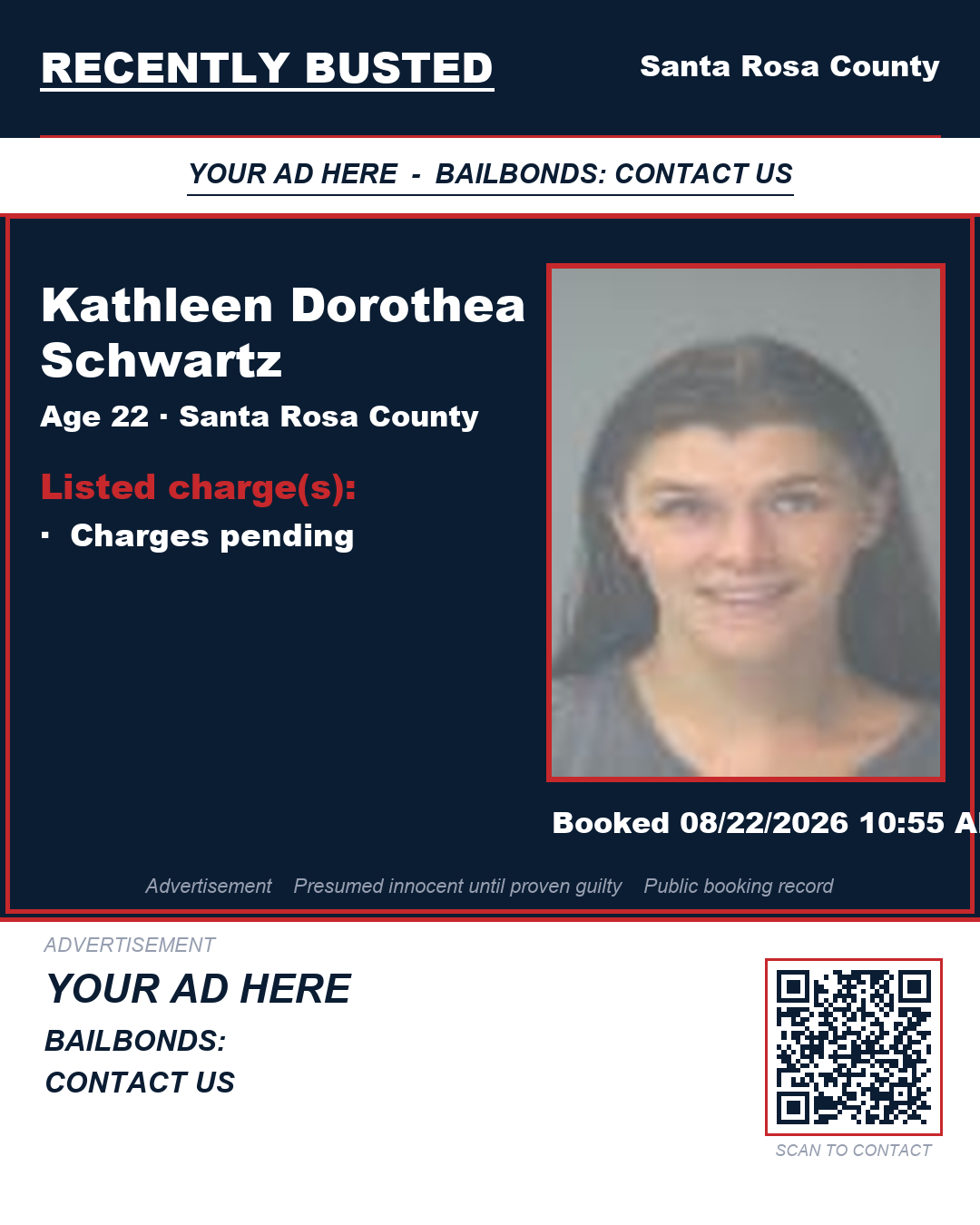 Arrest report - Kathleen Dorothea Schwartz