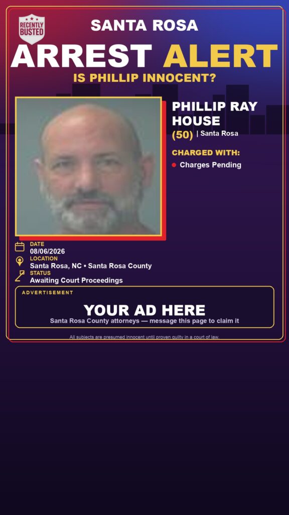 Arrest report — Phillip Ray House