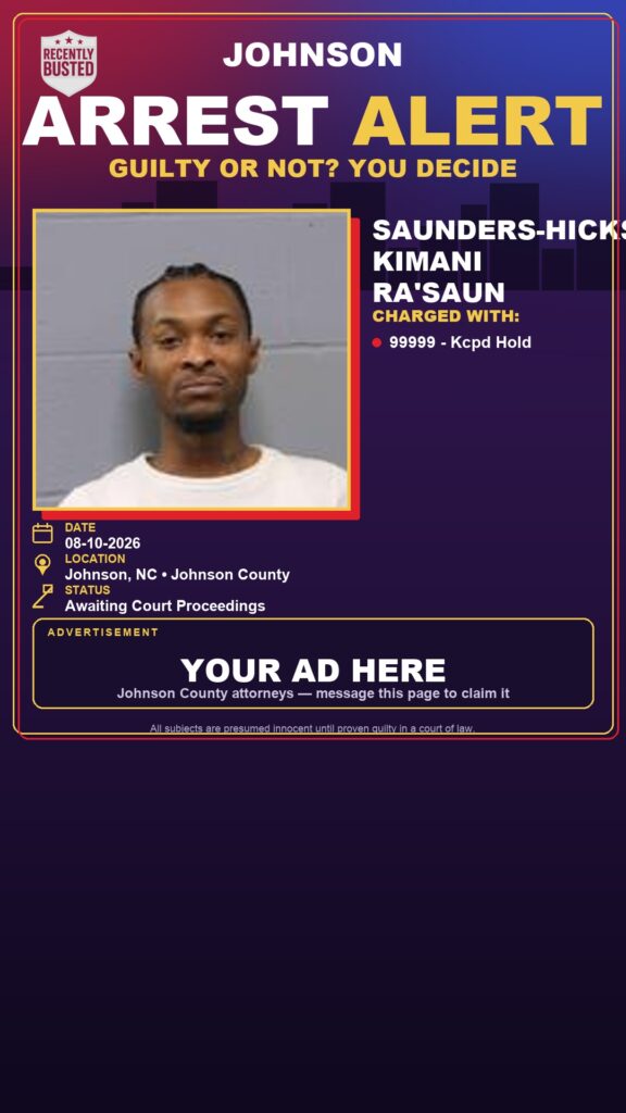 Arrest report — SAUNDERS-HICKS, KIMANI RA'SAUN
