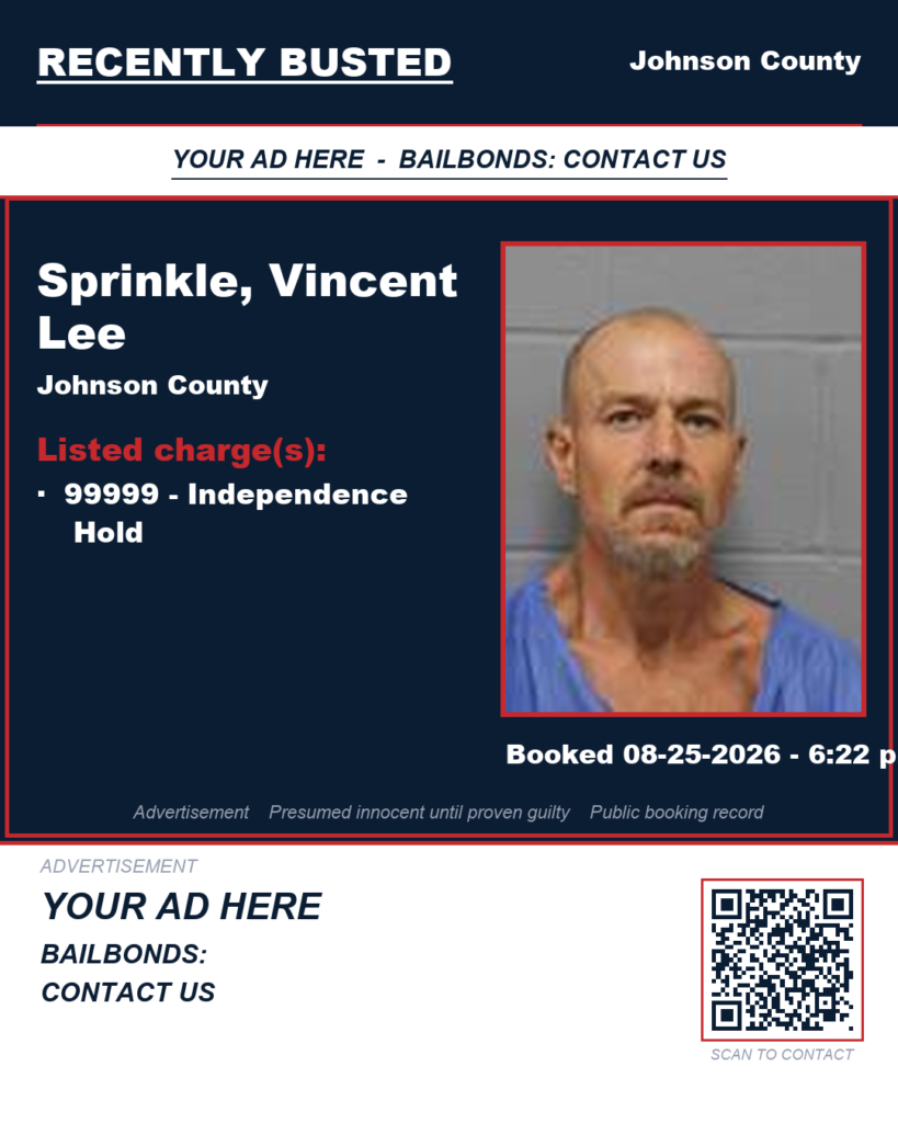 Arrest report — SPRINKLE, VINCENT LEE