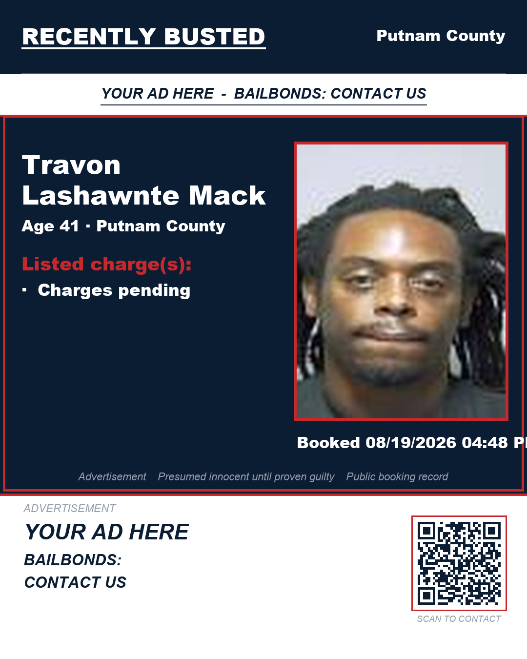 Arrest report - Travon Lashawnte Mack