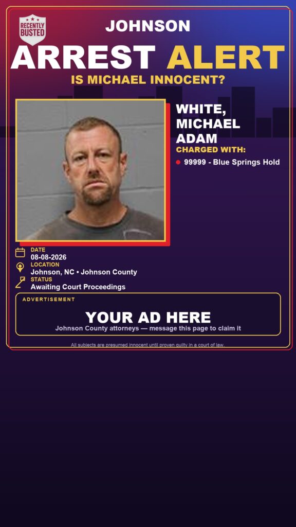 Arrest report — WHITE, MICHAEL ADAM