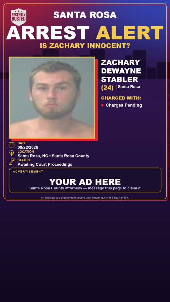 Arrest report - Zachary Dewayne Stabler
