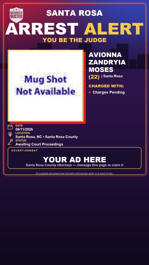 Arrest report — Avionna Zandryia Moses