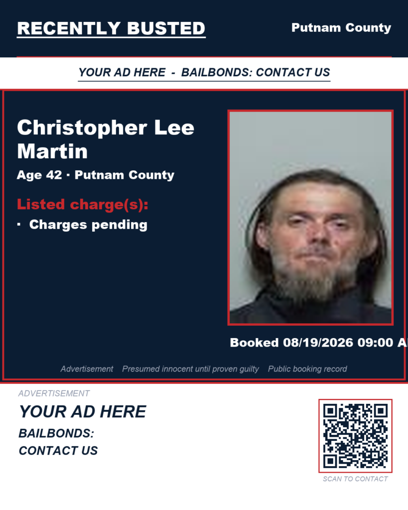 Arrest report — Christopher Lee Martin