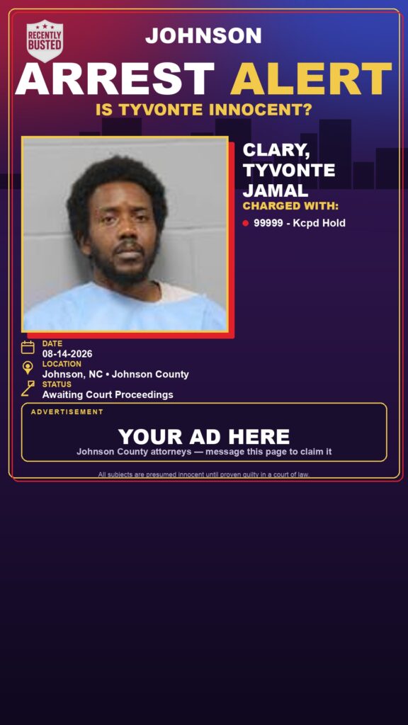 Arrest report — CLARY, TYVONTE JAMAL