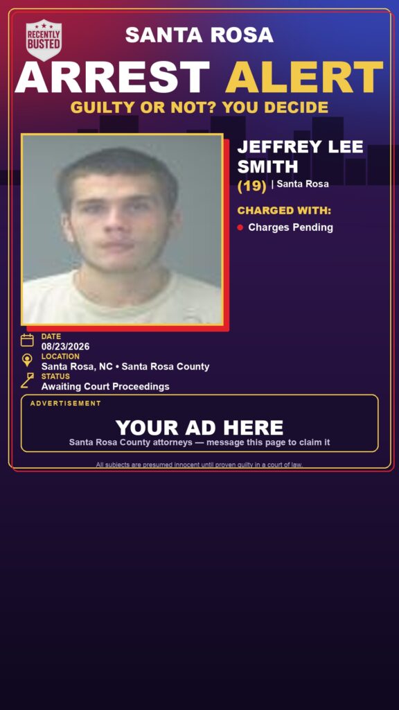Arrest report — Jeffrey Lee Smith