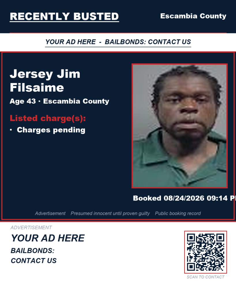 Arrest report - Jersey Jim Filsaime
