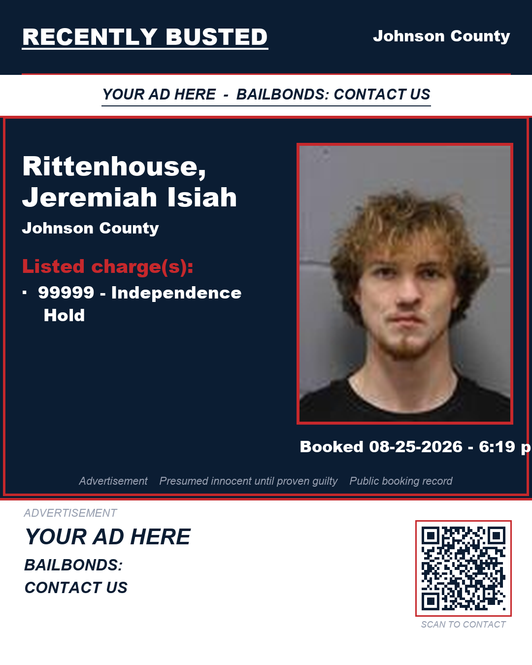 Arrest report - RITTENHOUSE, JEREMIAH ISIAH