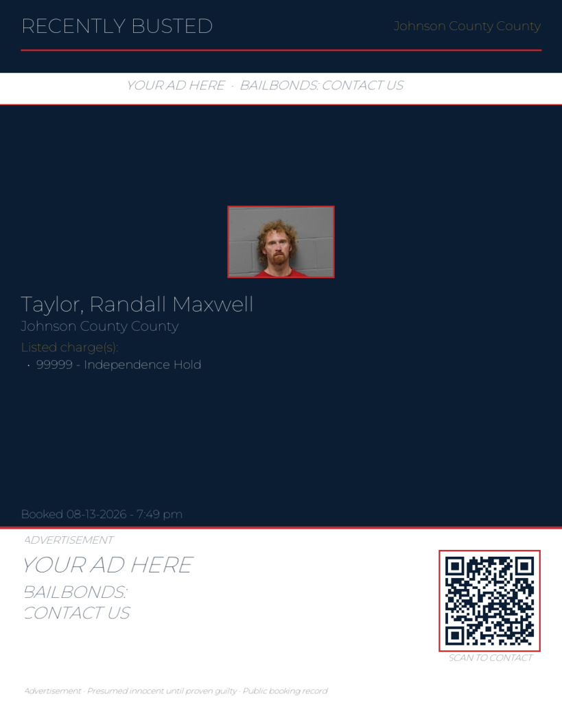 Arrest report — TAYLOR, RANDALL MAXWELL