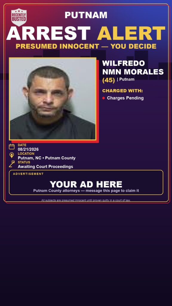 Arrest report - Wilfredo Nmn Morales