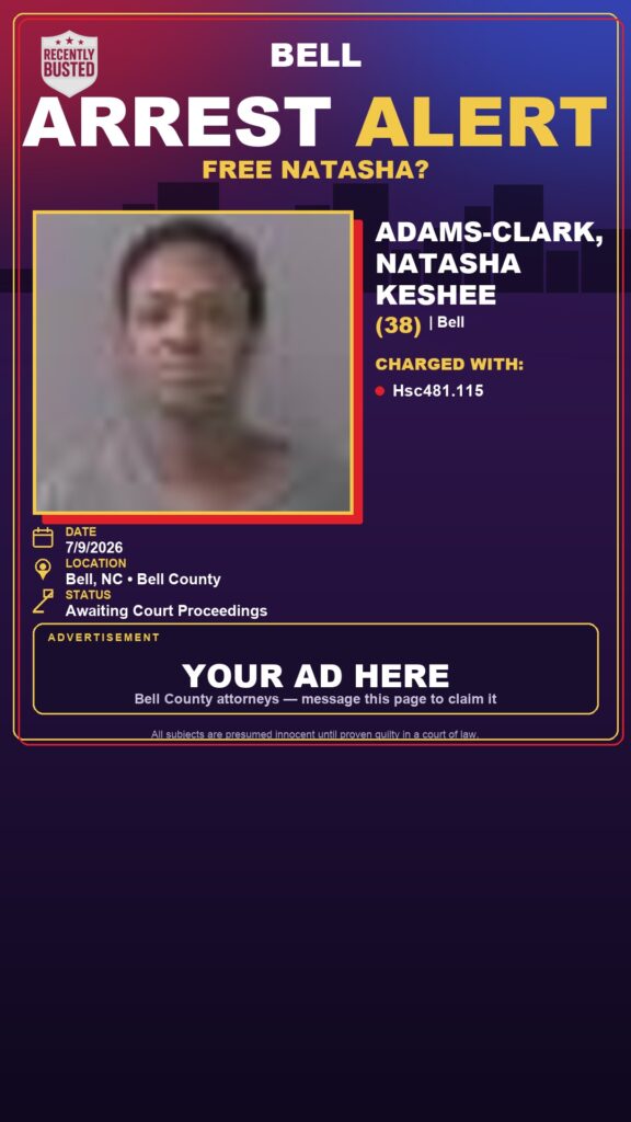 Arrest report - ADAMS-CLARK, NATASHA KESHEE