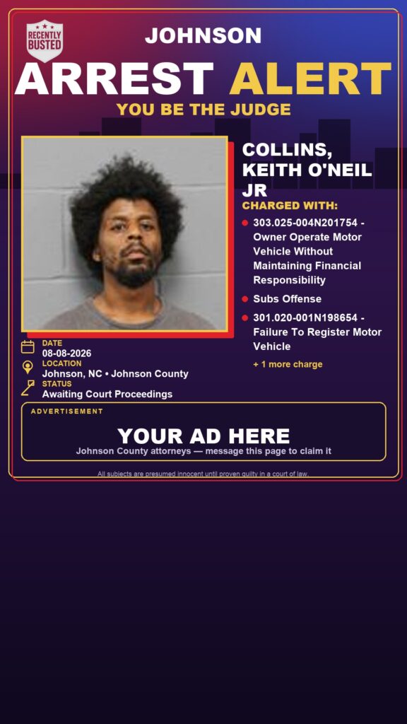 Arrest report — COLLINS, KEITH O'NEIL JR