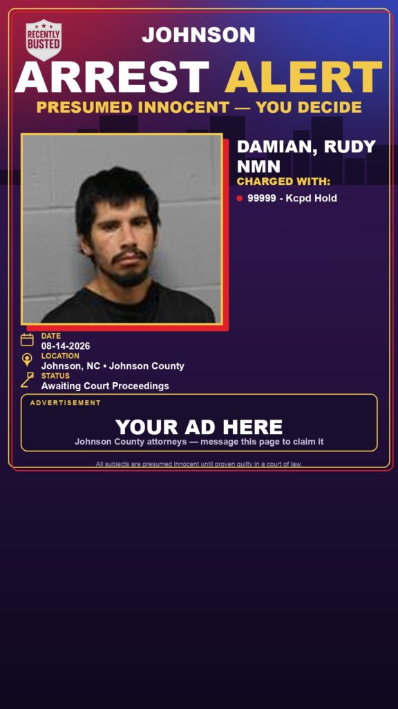 Arrest report — DAMIAN, RUDY NMN