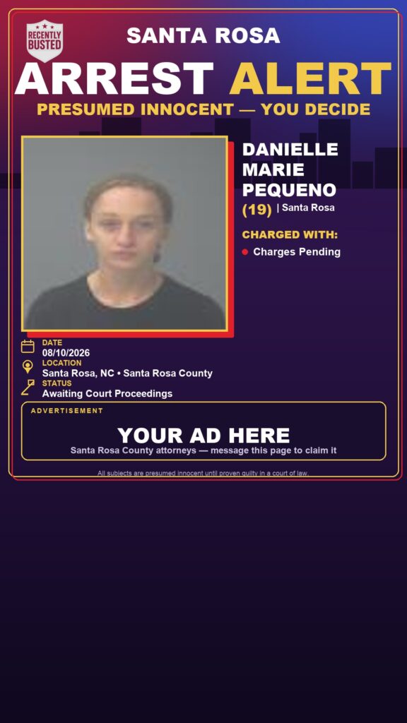 Arrest report — Danielle Marie Pequeno