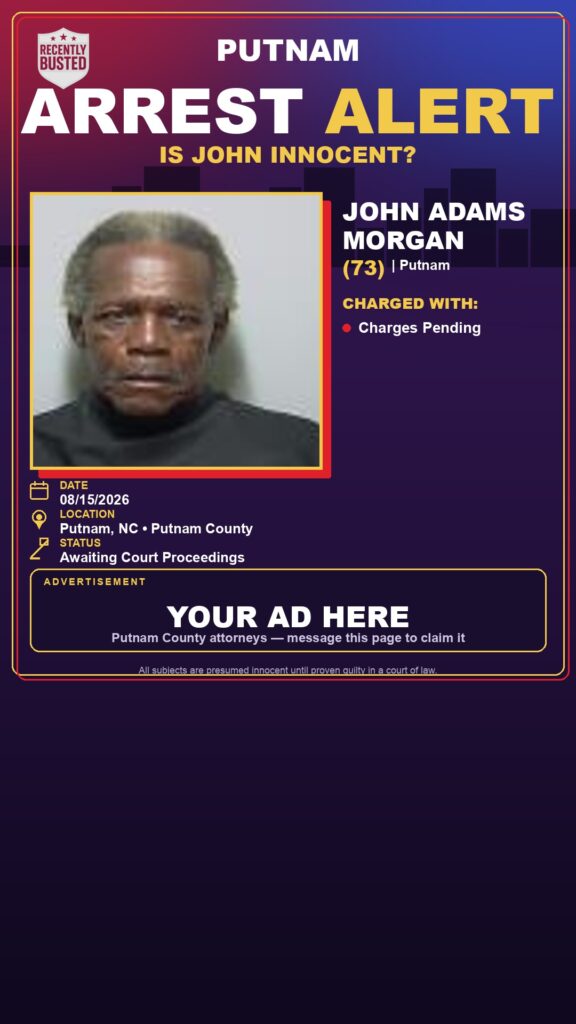 Arrest report - John Adams Morgan
