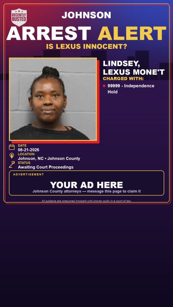 Arrest report — LINDSEY, LEXUS MONE'T
