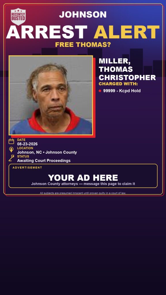 Arrest report — MILLER, THOMAS CHRISTOPHER