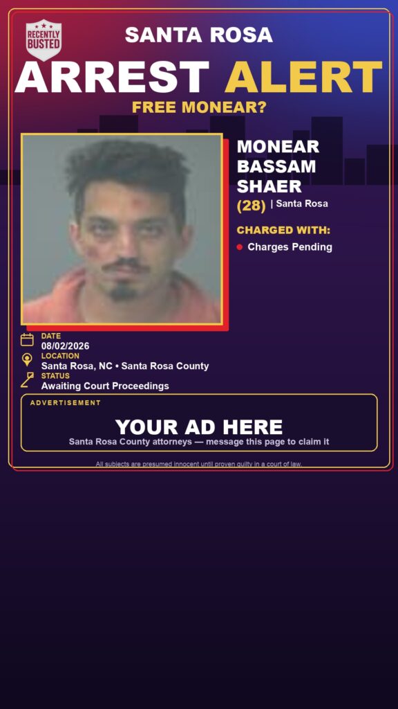 Arrest report - Monear Bassam Shaer