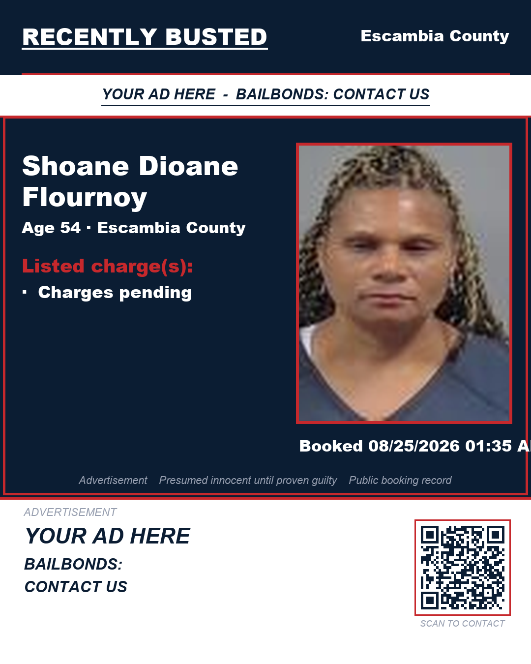 Arrest report - Shoane Dioane Flournoy