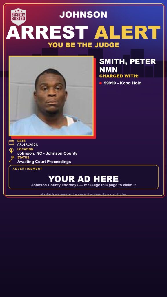 Arrest report — SMITH, PETER NMN